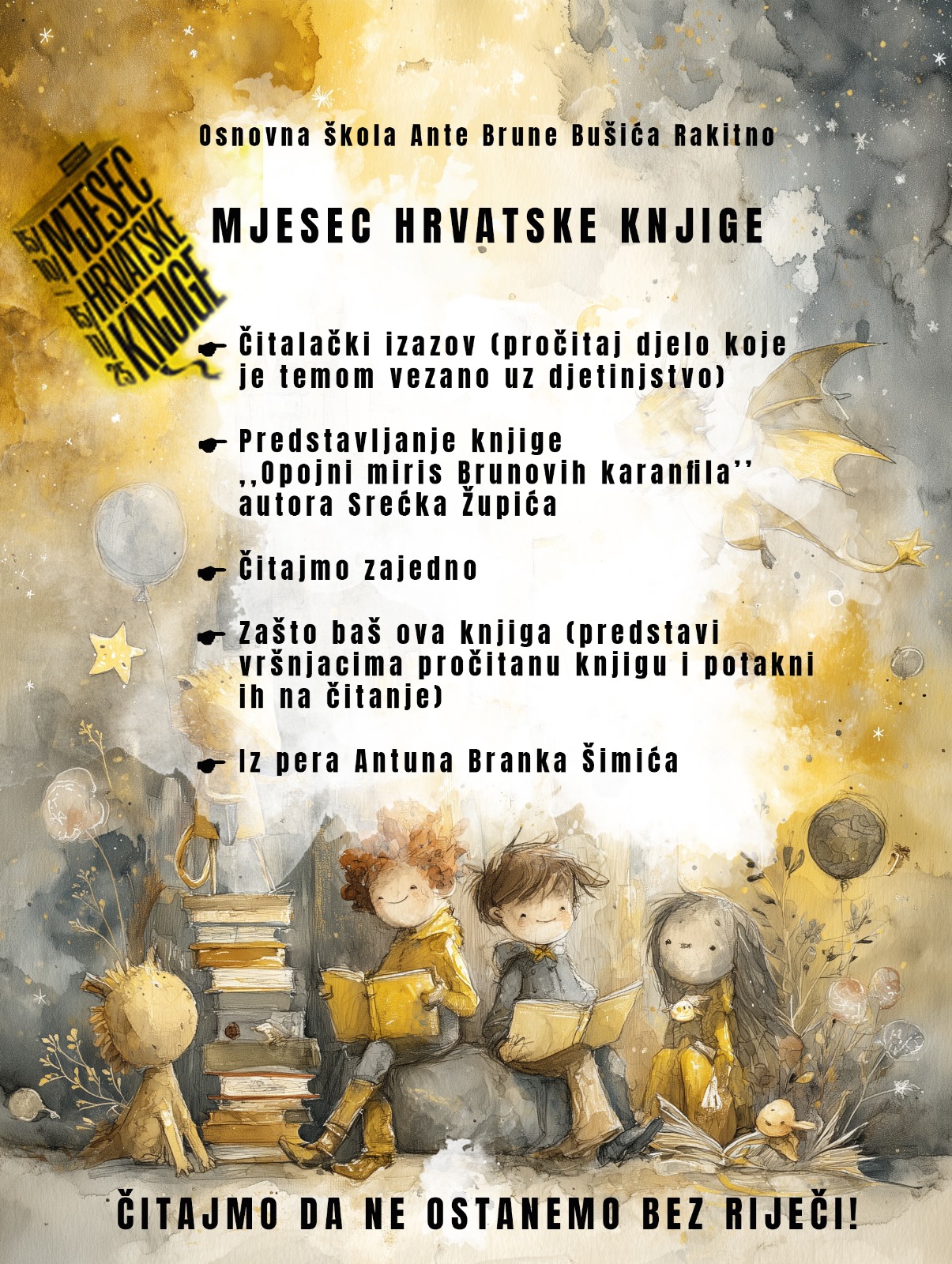 Mjesec hrvatske knjige – popis aktivnosti