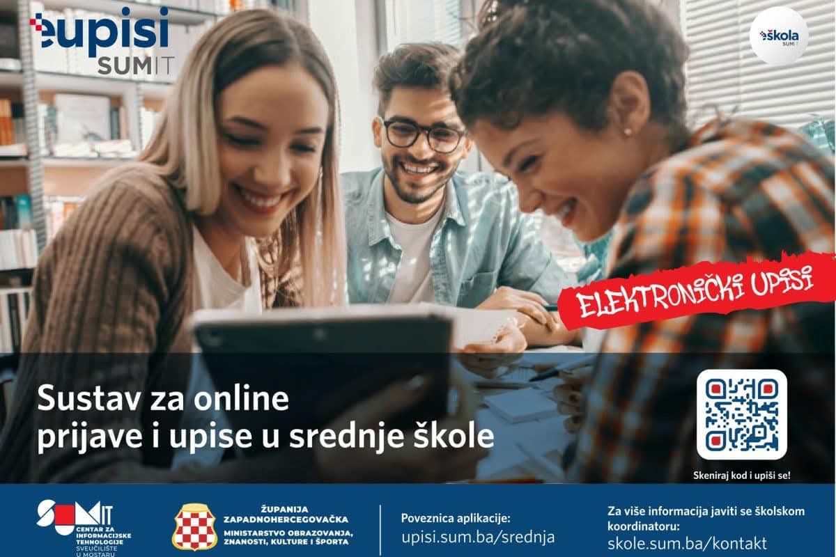 Upisi u prve razrede srednjih škola u Županiji Zapadnohercegovačkoj